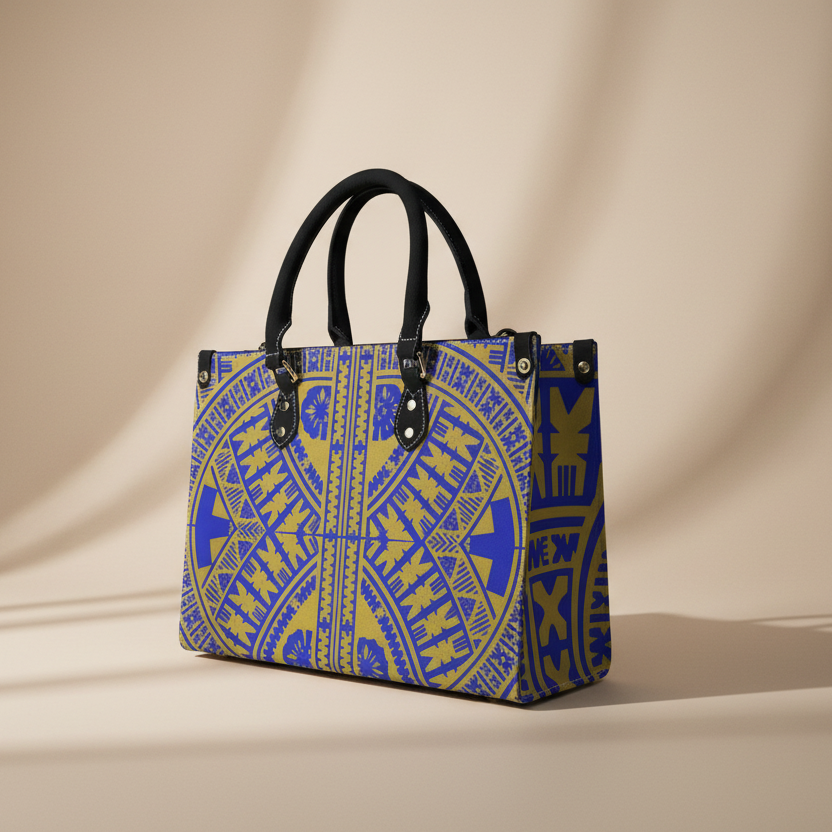 Purple Leather Handbag