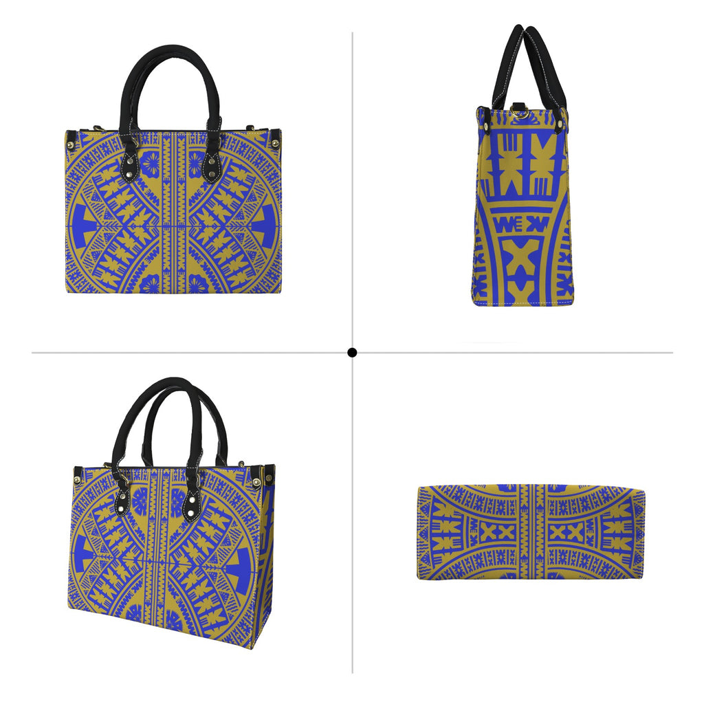 Purple Leather Handbag