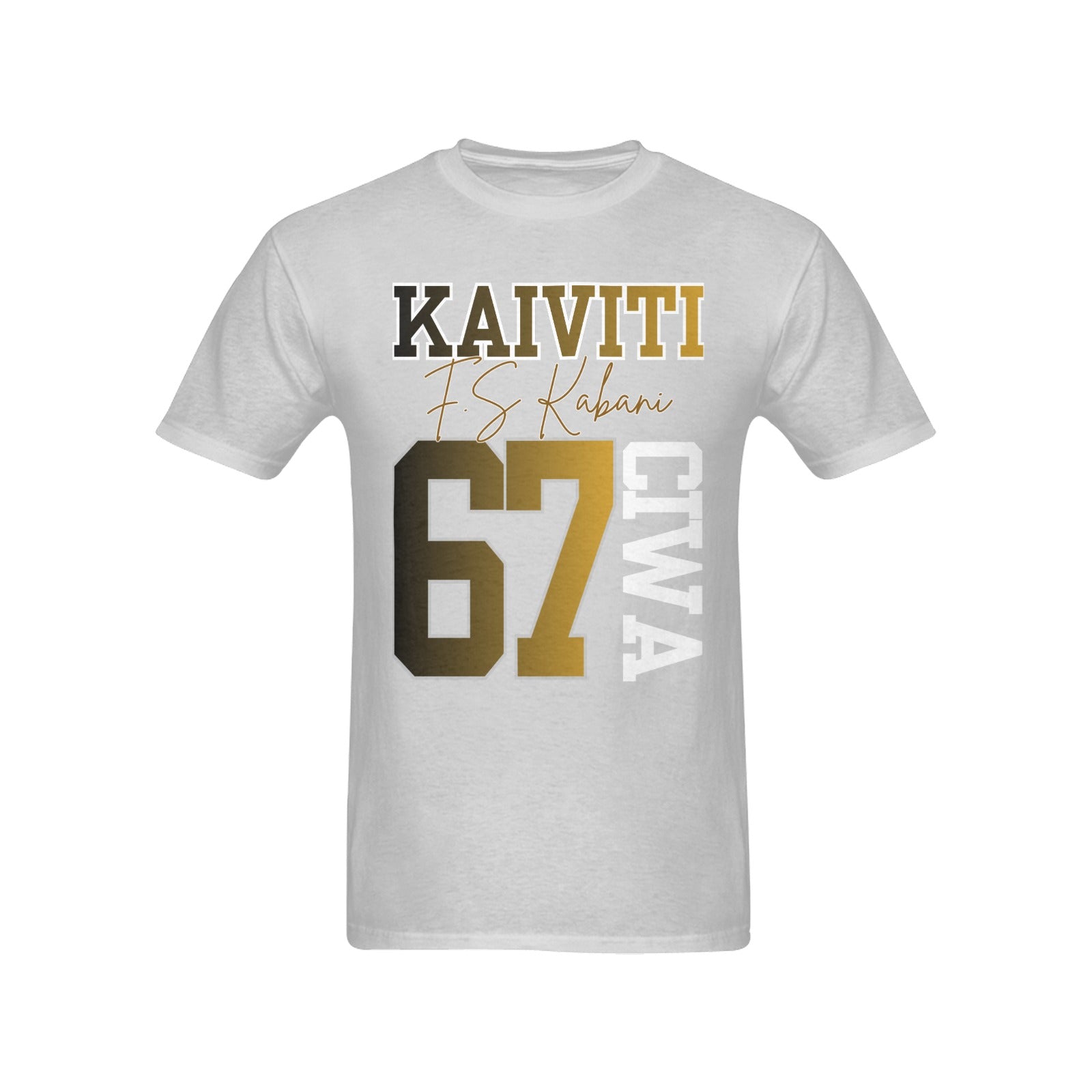 67CIWA Grey Men's T-Shirt