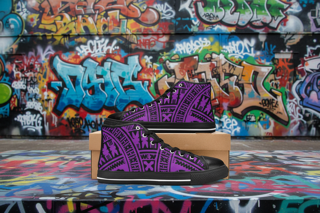 KID'S BLACK PURPLE High Top
