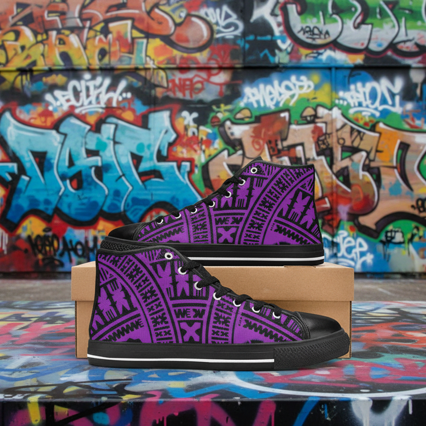 KID'S BLACK PURPLE High Top