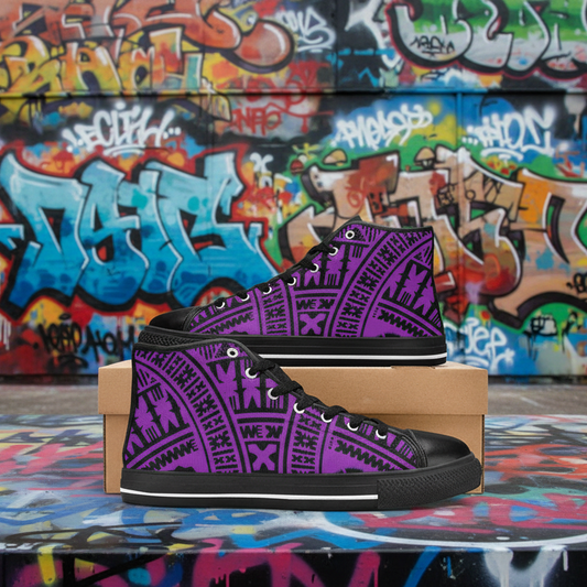 KID'S BLACK PURPLE High Top