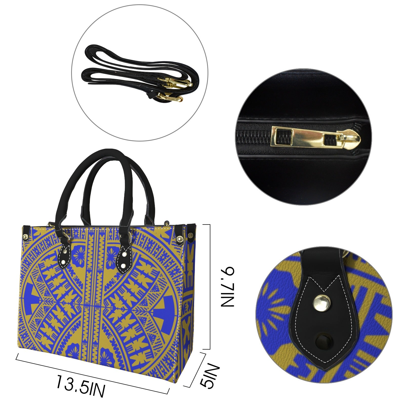 Purple Leather Handbag