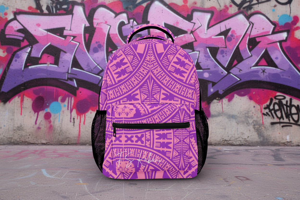 PLAIN PINK  Casual Backpack-Large