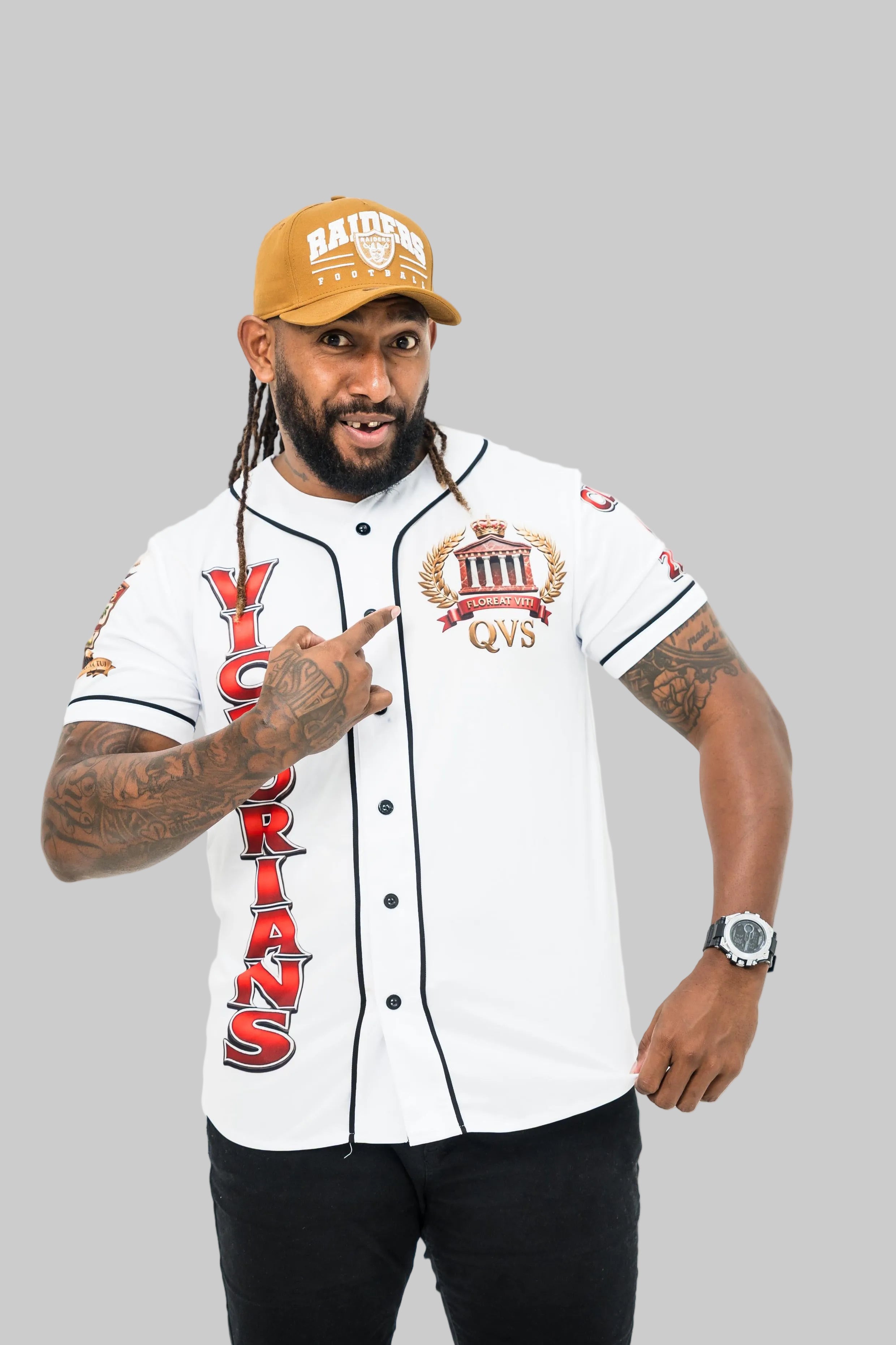 QVS TOVATA WHITE Baseball Jersey