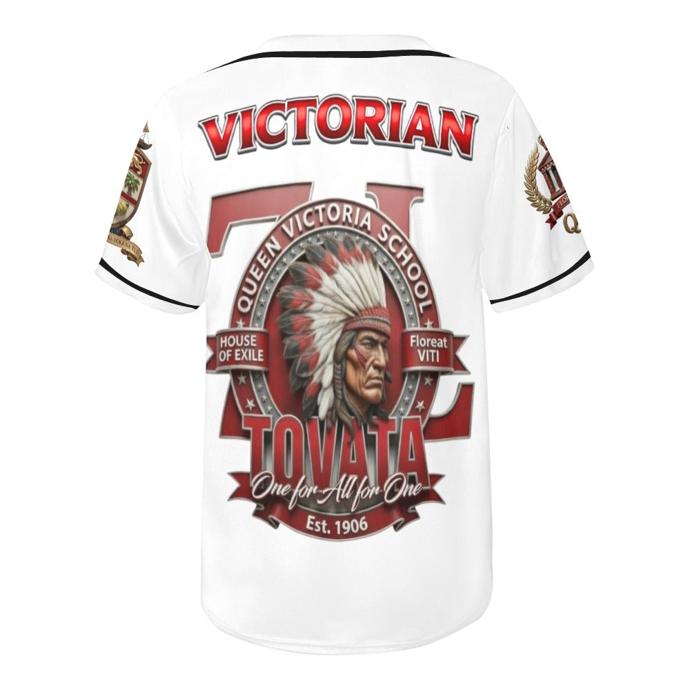 QVS TOVATA WHITE Baseball Jersey