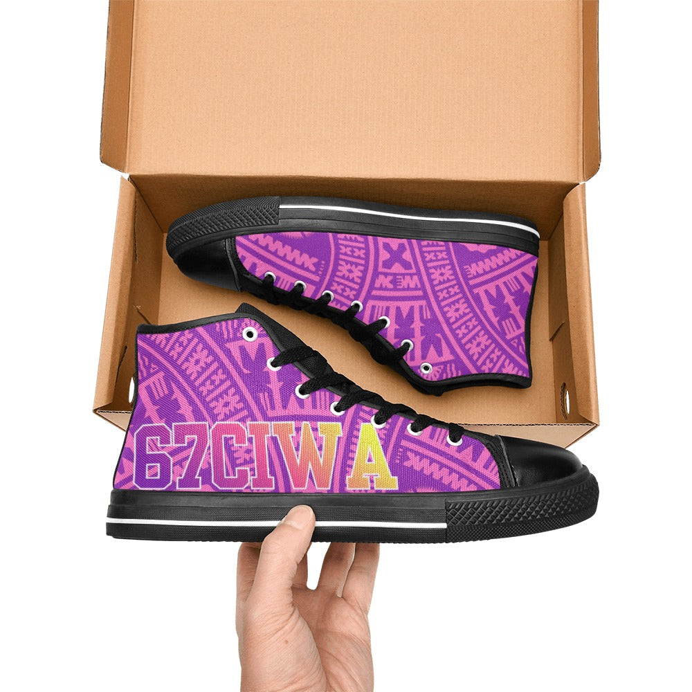 67CIWA PINK Men's High Top