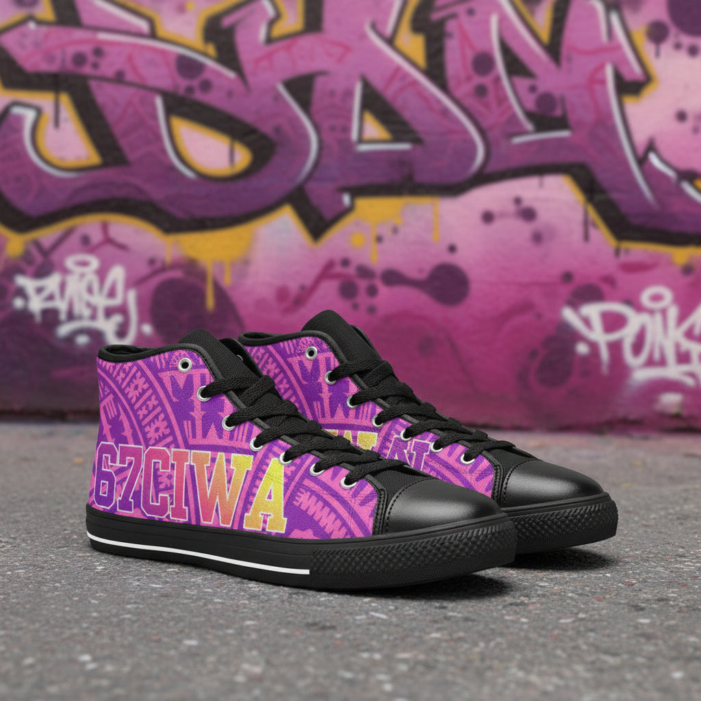 67CIWA PINK Men's High Top