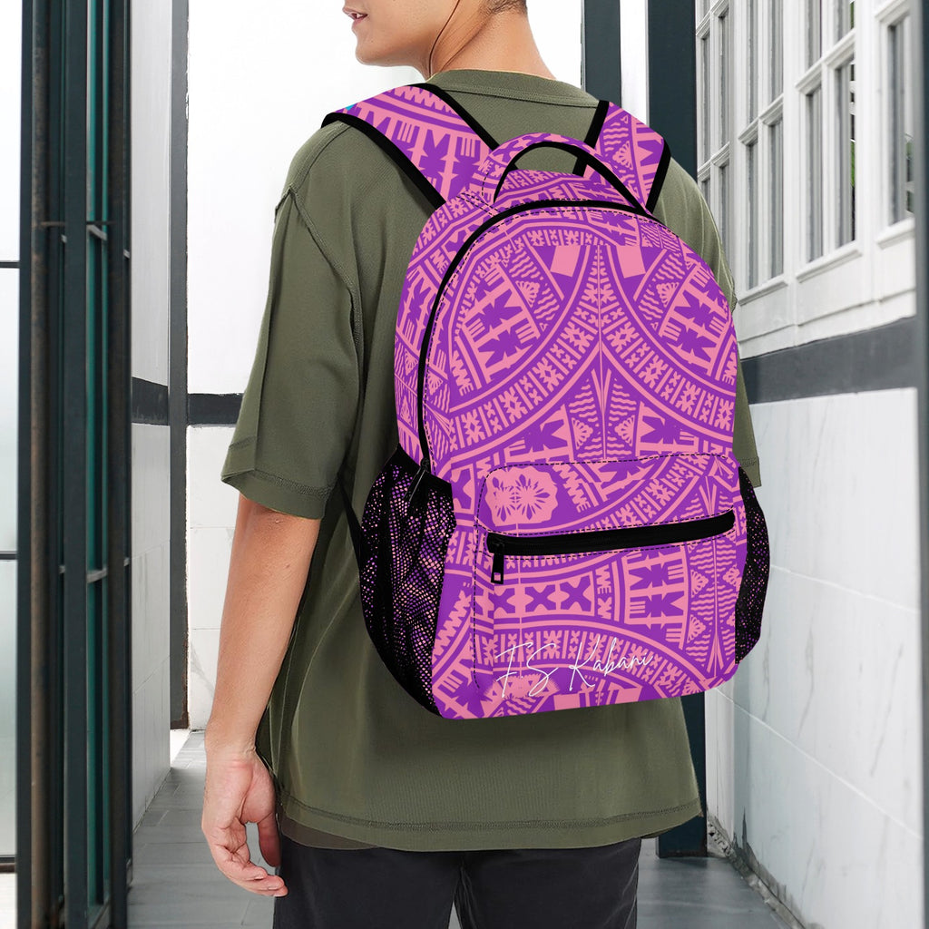 PLAIN PINK  Casual Backpack-Large