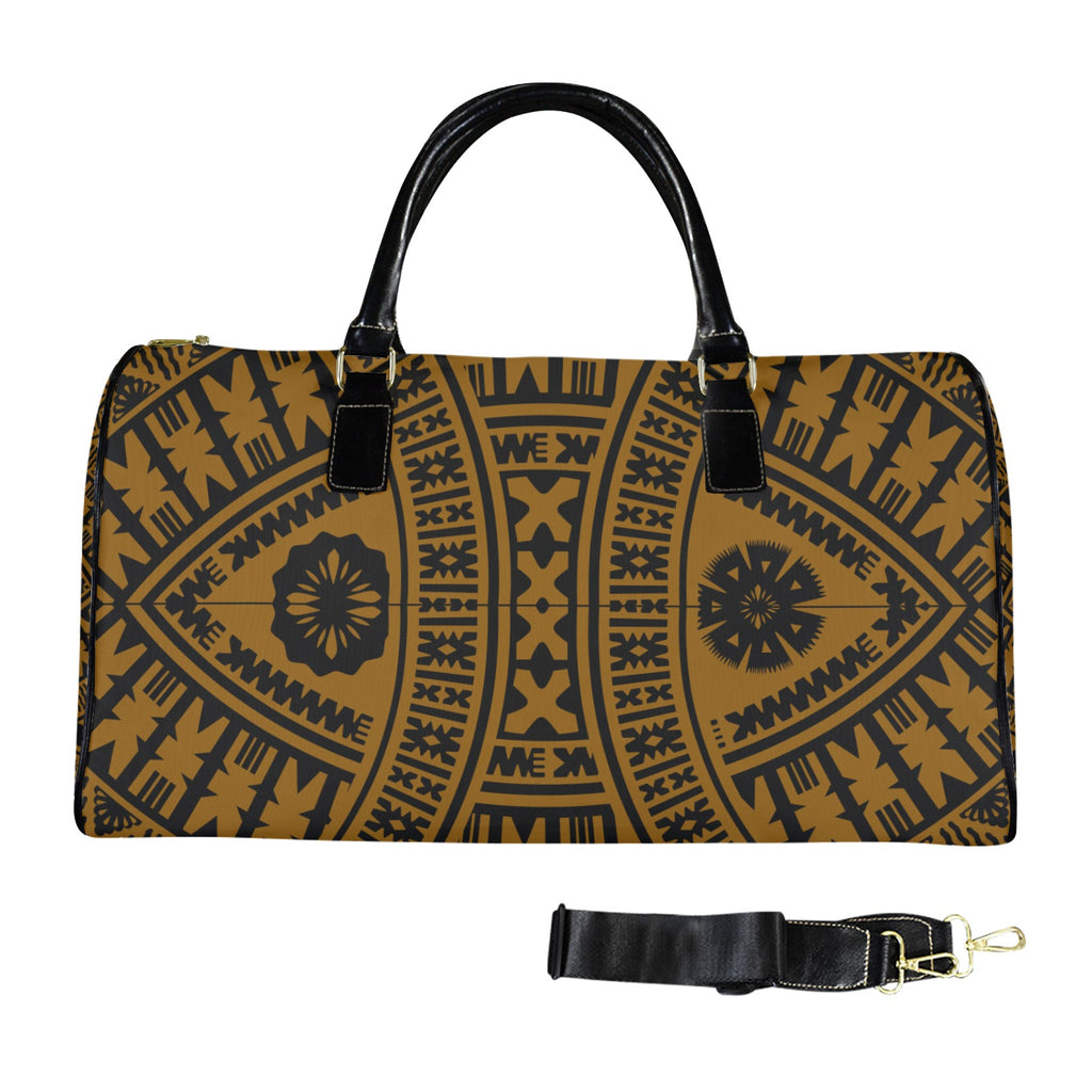 BROWN BLACK Travel Bag-Large (Black Short)