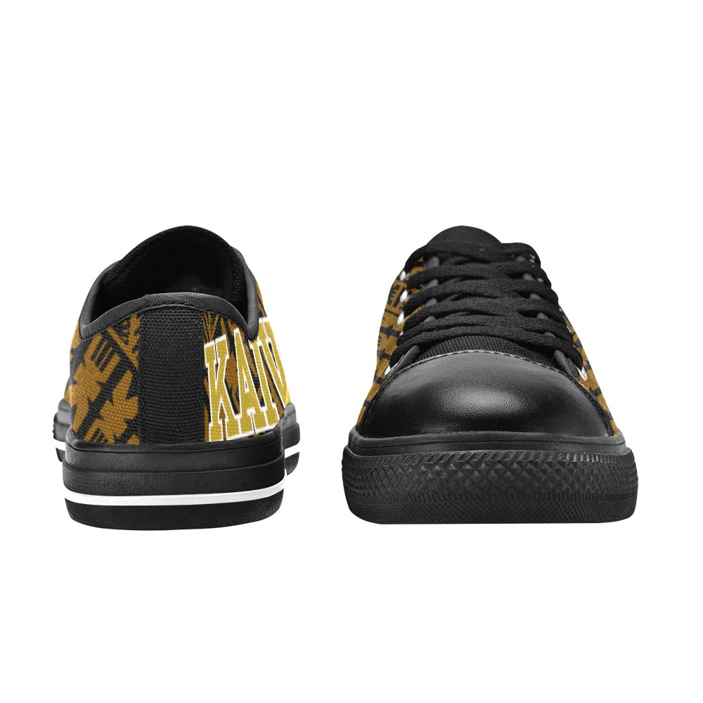 67CIWA Brown Black Men's Low Top