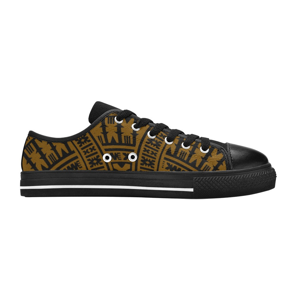 67CIWA Brown Black Men's Low Top